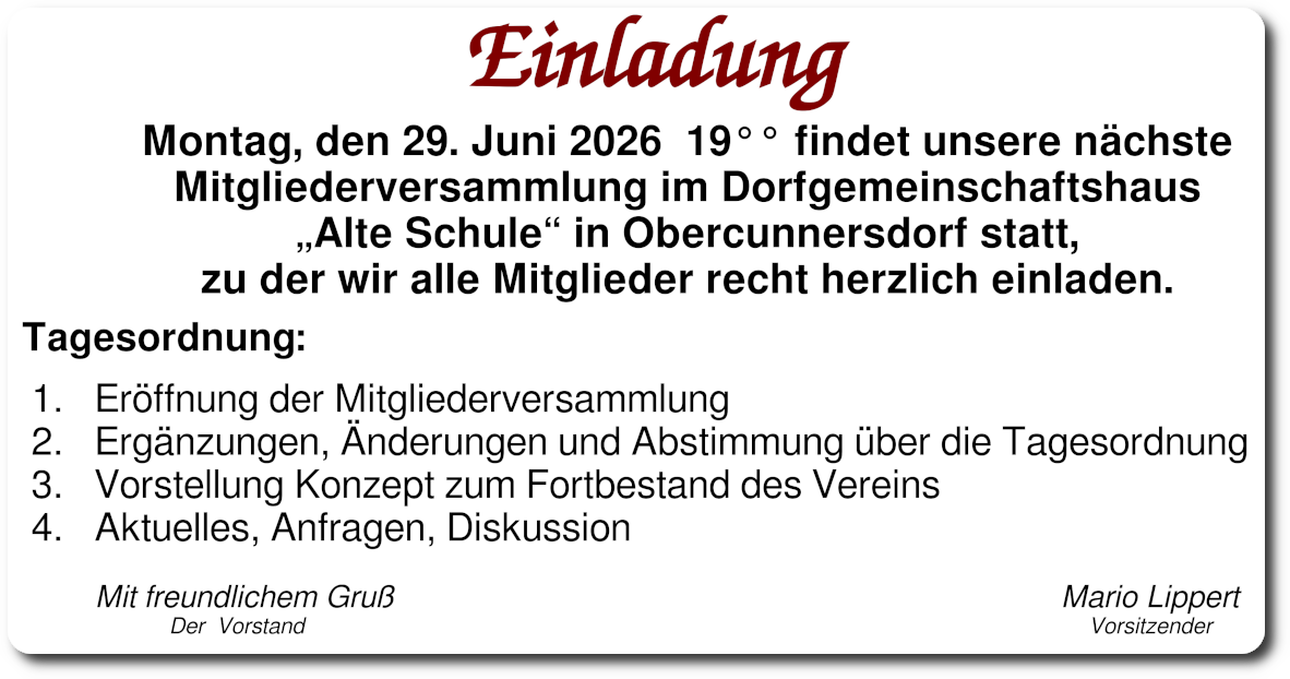 Einladung