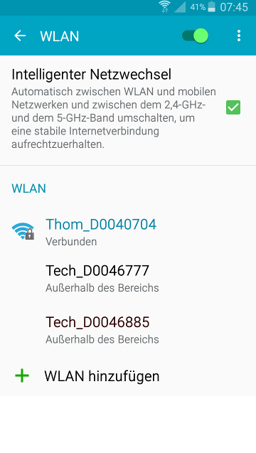 Hilfe: Einrichtung einer WLAN Verbindung.